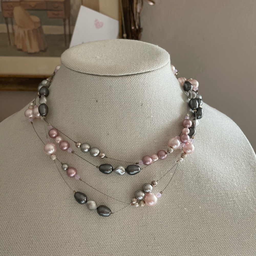 CRYSTALLIZED by Swarovski pearl and crystal necklace